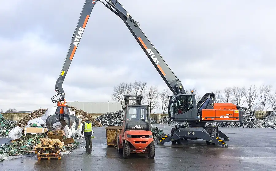 Гидравлические экскаваторы-перегружатели